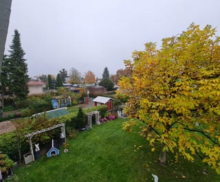 Blick vom Schlafzimmer Nord-Ost
